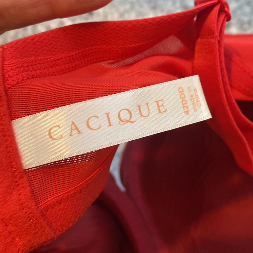 Cacique Red Lace Bra - Picture 5 of 5